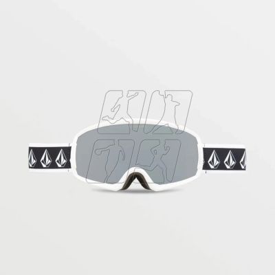 2. Volcom MIGRATIONS WHITE RERUN/SILVER CHROME snowboard goggles (VG0022116)