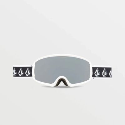 2. Volcom MIGRATIONS WHITE RERUN/SILVER CHROME snowboard goggles (VG0022116)