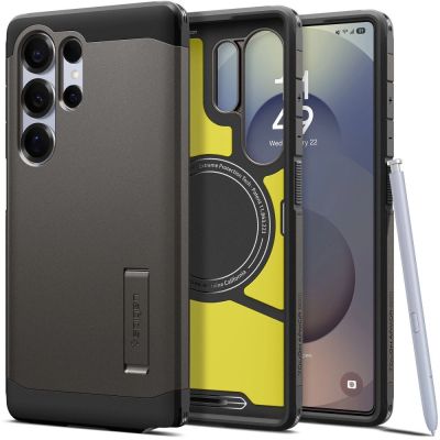 Spigen Tough Armor MagSafe Case for Samsung Galaxy S25 Ultra - Gray