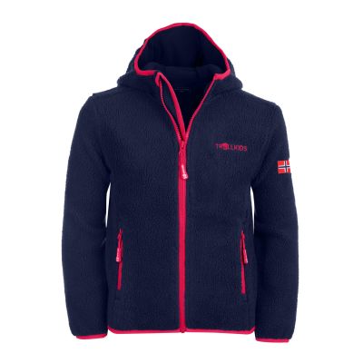 Trollkids Girls Mandal Jacket with Hood for Girls Navy Blue (358-114)
