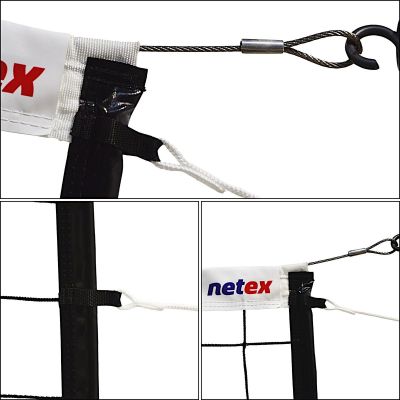 9. PROFESSIONAL VOLLEYBALL NET WITH ANTENNAS BLACK IV mlw NETEX