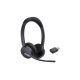 Yealink WH64 Hybrid Dual Teams Headset Wireless Headband Office/Call Center Micro-USB Bluetooth Charging Stand Black
