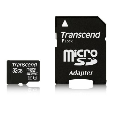 3. SD microSD Card 32GB Transcend SDHC UHS1 w/adapter