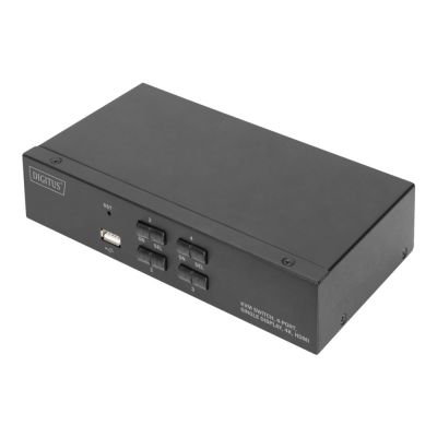 8. KVM Switch, 4-Port, Single Display, 4K, HDMI