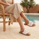 6. Women's white flower flip-flops Filippo DK7898