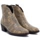 4. Women's cowboy boots snake gold M.Daszyński MR2382