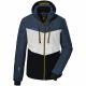Killtec KSW 45 men's ski jacket with detachable hood and zipper, blue (38699/872)