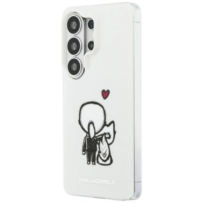 2. Karl Lagerfeld IML Karl&Choupette MagSafe Case for Samsung Galaxy S26 Ultra - Transparent