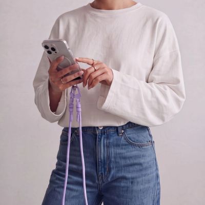 4. Tech-Protect C5SD Rope CrossBody Phone Lanyard - Lavender