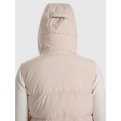 5. Women's down vest with synthetic filling 4F 4FRAW25TVJAF327-83S