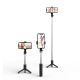 5. Tech-Protect L02S Bluetooth selfie stick with tripod up to 72cm - black