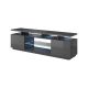 EVA TV cabinet 180x40x52 graphite/glossy graphite