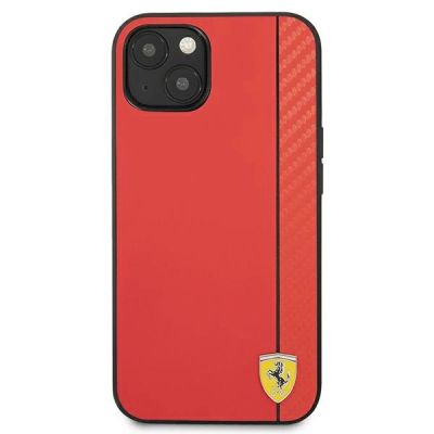 3. Ferrari FESAXHCP13SRE iPhone 13 mini 5.4" red/red hardcase On Track Carbon Stripe
