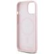 7. Karl Lagerfeld Silicone Karl&Choupette MagSafe iPhone 15 Plus Case - Pink