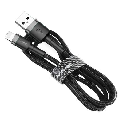 5. Baseus Cafule USB-A / Lightning 2A QC 3.0 cable 3 m - black and gray