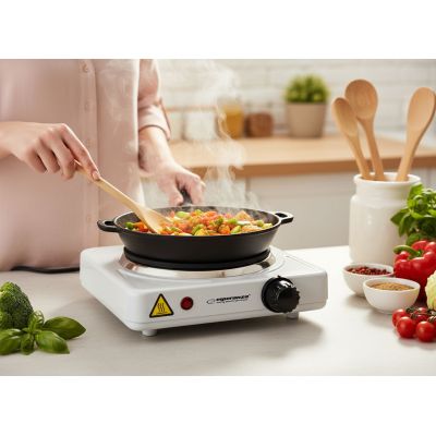 6. ESPERANZA ELECTRIC COOKER ST. HELENS WHITE EKH013W