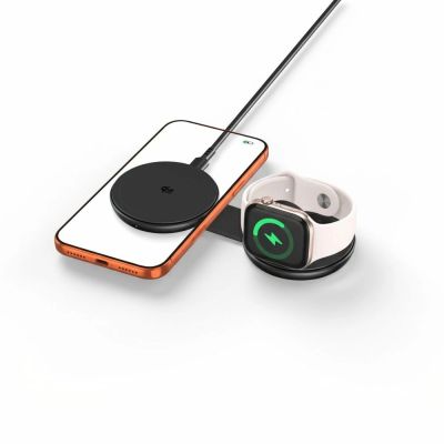 2. Tech-Protect A55 2in1 MagSafe 25W QI2.2 Wireless Charger + USB-C / USB-C Cable 100cm - Black