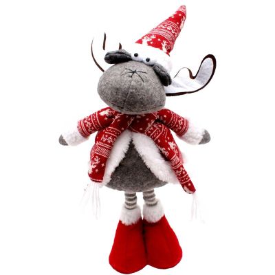 10. DECORATIVE REINDEER ON TELESCOPIC LEGS 45-60CM RED