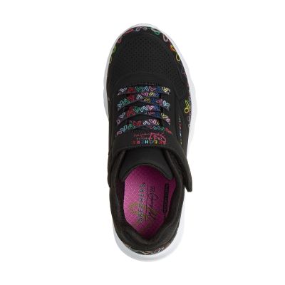 4. Skechers youth sneakers UNO LITE HEART CRAZE 314091L BKMT