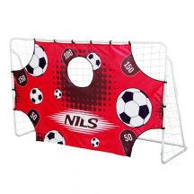 Goal with net and aiming panel Nils BR240P 2in1 240x150cm 10-10-821