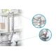 5. Cable organizer (spine), adjustable, flexible, 1.3m, silver