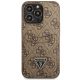 3. Guess 4G Triangle Logo Cardslot Case for iPhone 13 Pro / 13 - Brown