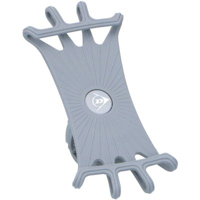 21. DUNLOP SILICONE BIKE PHONE HOLDER 360 ROTATING GRAY