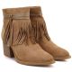 4. Women's cowboy boots with fringes, insulated, camel M.Daszyński