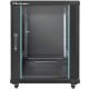 6. QOLTEC RACK CABINET 19" | 15U | 600X855X600 | TEMPERED DOOR
