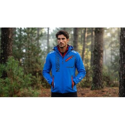 4. Men’s softshell jacket Geographical Norway ROYAUTE DB ROYAL BLUE RED MEN 068 (WY2170H/GN-ROYAL BLUE / RED)