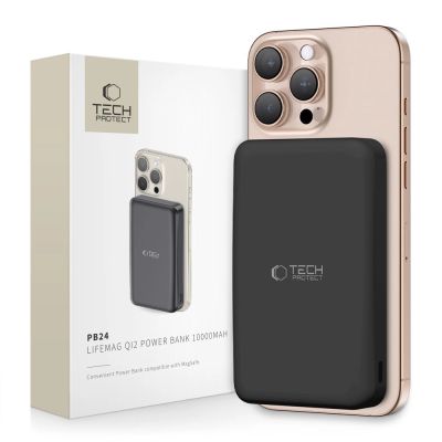 Powerbank Tech-Protect PB24 LifeMag QI2 MagSafe 10000 mAh - black
