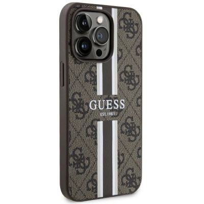 4. Guess GUHMP13LP4RPSW iPhone 13 Pro / 13 6.1" brown/brown hardcase 4G Printed Stripes MagSafe