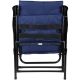 15. FOLDING GARDEN CHAIR 59X66X45/90CM WITH NAVY BLUE CUSHION