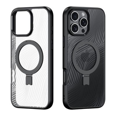 2. Dux Ducis Aimo Mag Case with MagSafe and Stand for iPhone 16 Pro Max - Black