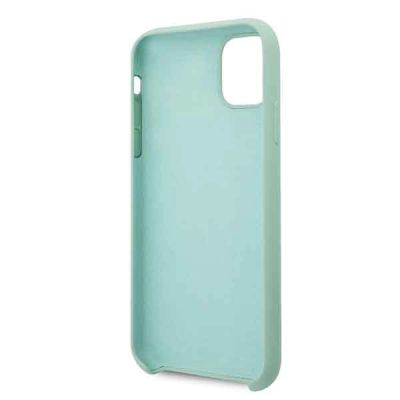 4. Guess GUHCN58LSLMGG iPhone 11 Pro green/green hard case Silicone Vintage Gold Logo