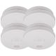 brennenstuhl Smoke detector RM L 3100, 85 db, white, set of 4 photoelectric pieces, tested according to EN 14604, approx. 10 years of operation - 1 piece