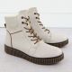 3. Beige women’s leather ankle boots Rieker Y4303-80