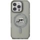 3. Karl Lagerfeld IML Metal Karl&Choupette Head MagSafe Case for iPhone 16 Pro - Black