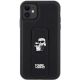 3. Karl Lagerfeld Gripstand Saffiano Karl&Choupette Pins case for iPhone 11 / Xr - black