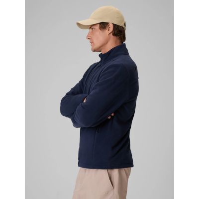 6. Regular men's fleece with stand-up collar 4F 4FRAW26TFLEM542-30S