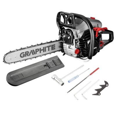 Graphite Petrol Chainsaw 2.7 HP 16" Bar