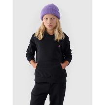 Girls' sweatshirt with hood, open, 4F Junior 4FJWMM00TSWSF1316-20S