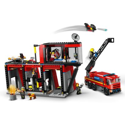 14. LEGO City 60414 Fire Station with Fire Truck