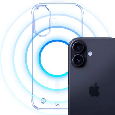 3. 3mk Just20g MagCase for iPhone 16 Plus - transparent
