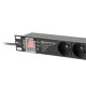 2. LANBERG PDU PRO 19" RACK POWER STRIP (1U, 16A, 7X 230V PL, 2M, BLACK) PDU-PRO-07E-0200-BK