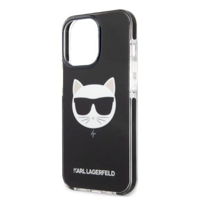 6. Karl Lagerfeld KLHCP13LTPECK iPhone 13 Pro / 13 6.1" hardcase black/black Choupette Head