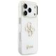 4. Guess IML 4G Script Metal Case for iPhone 17 Pro - White