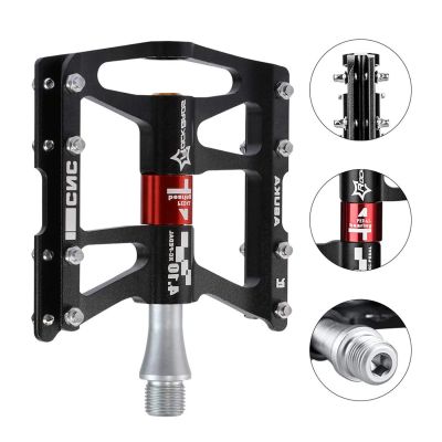 3. Rockbros JT410 4.10 4 Bearing Bicycle Pedals - Black