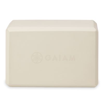 3. GAIAM YOGA BLOCK CALMING GREIGE 66032