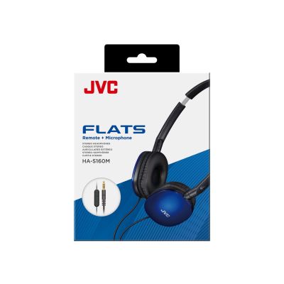 4. JVC HA-S160M-AU Headphones Blue